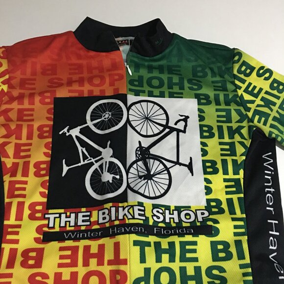 Primal Wear Cycling Jersey Mens Small The Bike Shop 3/4 Zip Shirt Road Spider - Picture 2 of 8